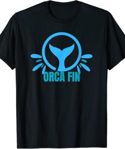 Whale Tail in Waves Orca Family Whale Fin Ocean Men Women T-Shirt