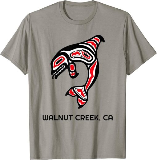 Walnut Creek, California Native American Orca Killer Whale T-Shirt